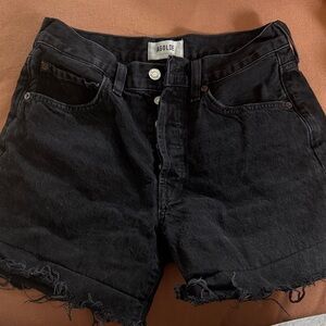 Agolde Women's Dark Denim Jean Shorts